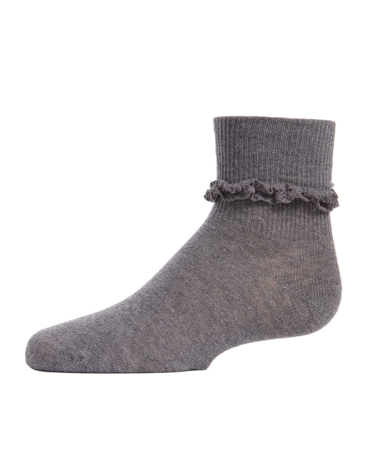 Memoi Infant Ruffle Eyelet Cotton Blend Anklet Socks - Mk-5062