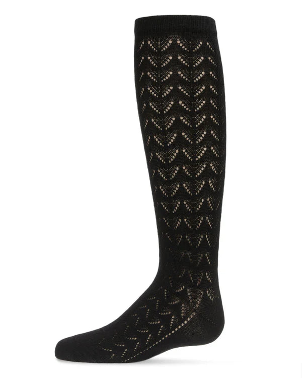 Memoi Pelerine Cotton Blend Knee High Socks - Mk-5078