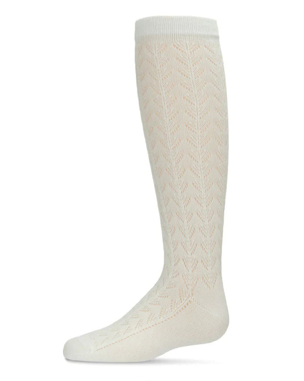Memoi Pelerine Cotton Blend Knee High Socks - Mk-5078