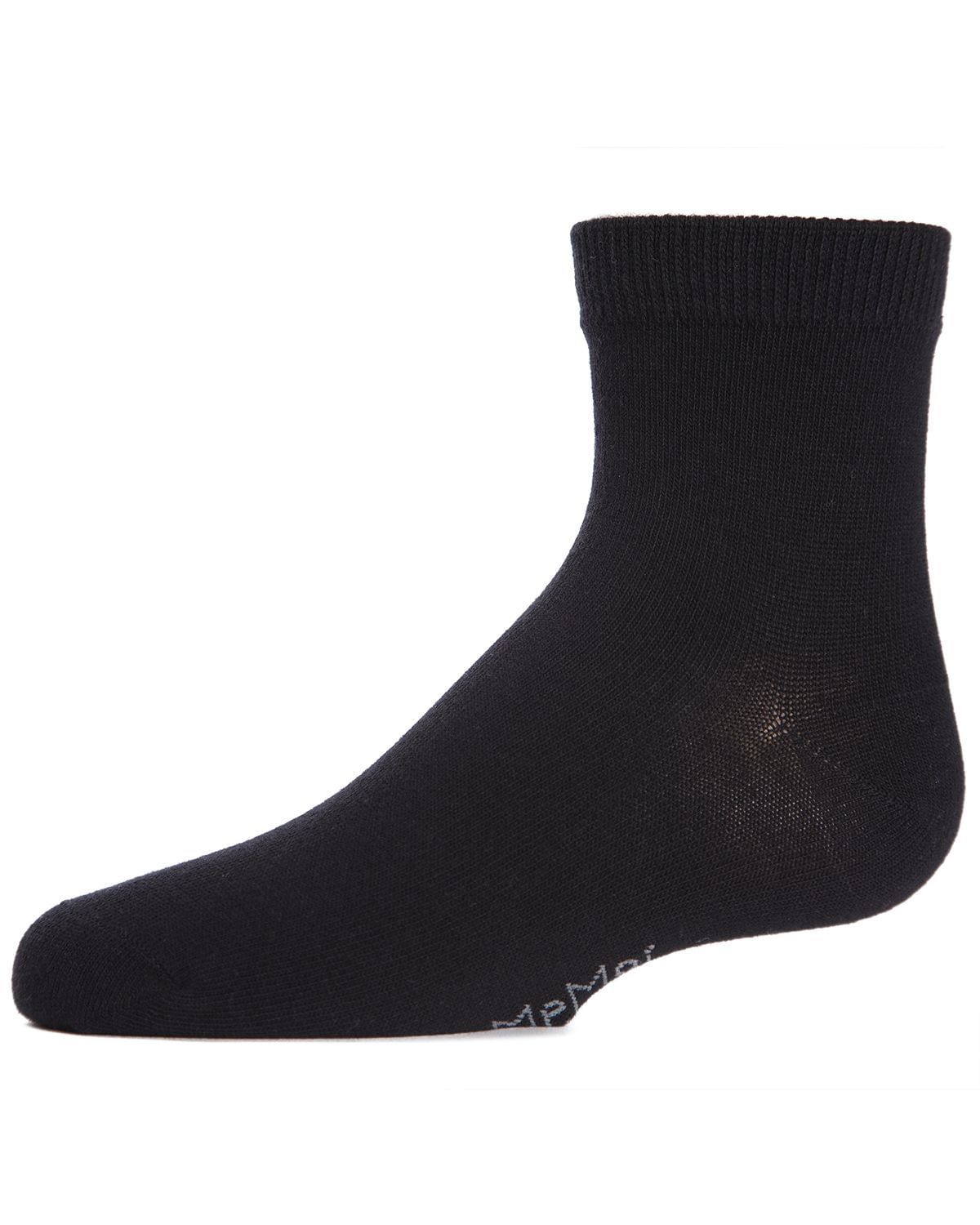 Memoi Unisex Basics Kids Cotton Blend Ankle Socks - Mk-5101