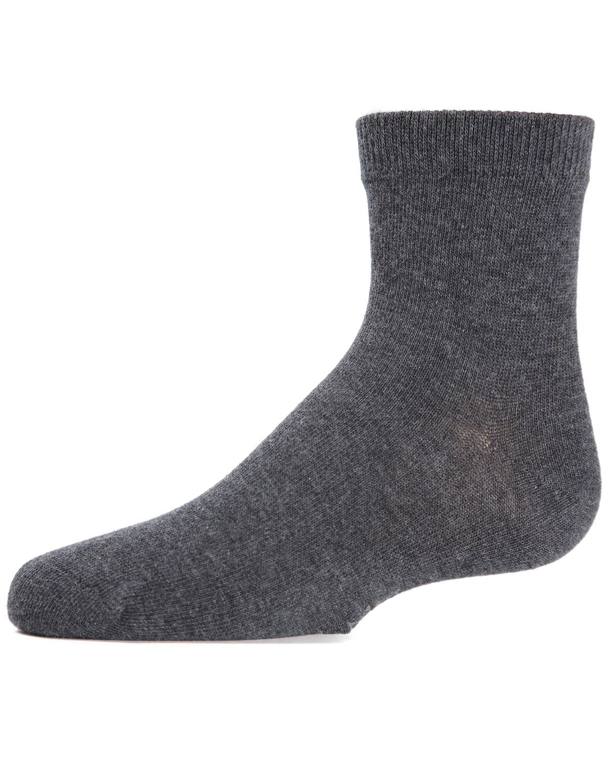 Memoi Unisex Basics Kids Cotton Blend Ankle Socks - Mk-5101