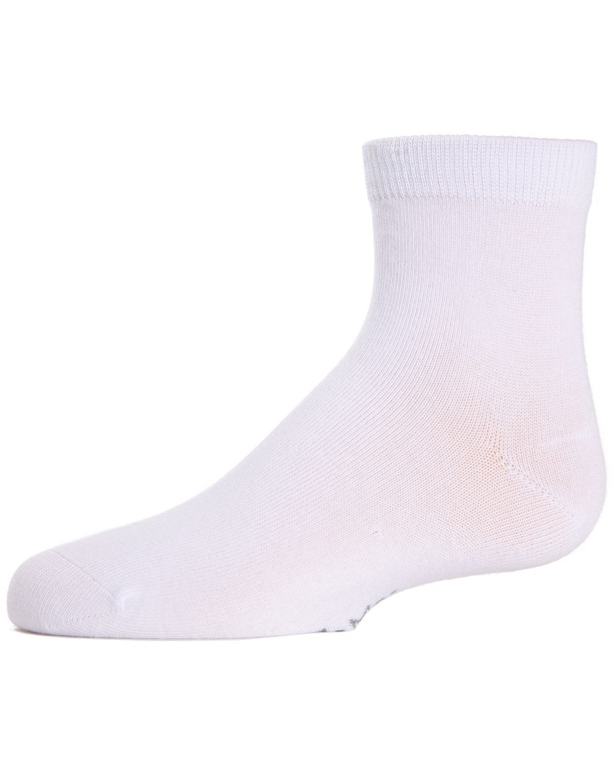 Memoi Unisex Basics Kids Cotton Blend Ankle Socks - Mk-5101