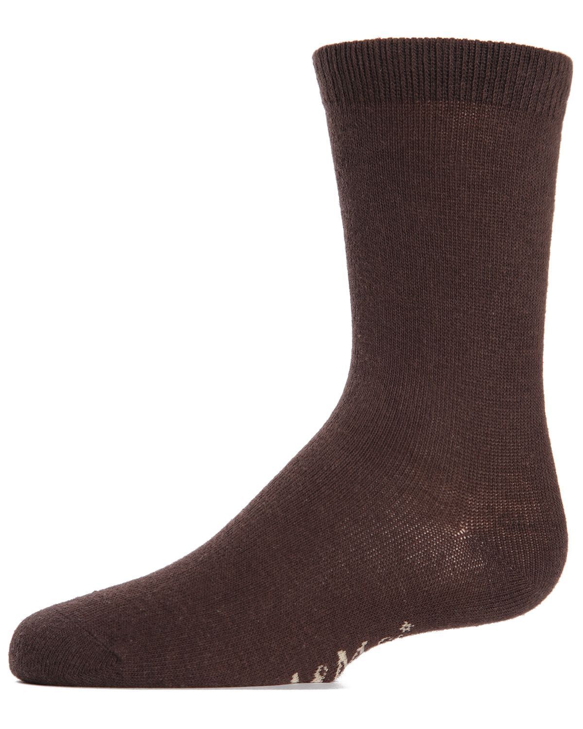 Memoi Kids Basic Cotton Blend Crew Socks - Mk-5104