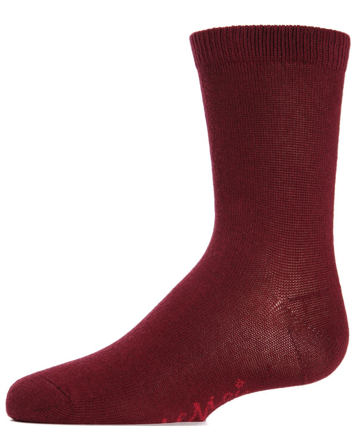 Memoi Kids Basic Cotton Blend Crew Socks - Mk-5104