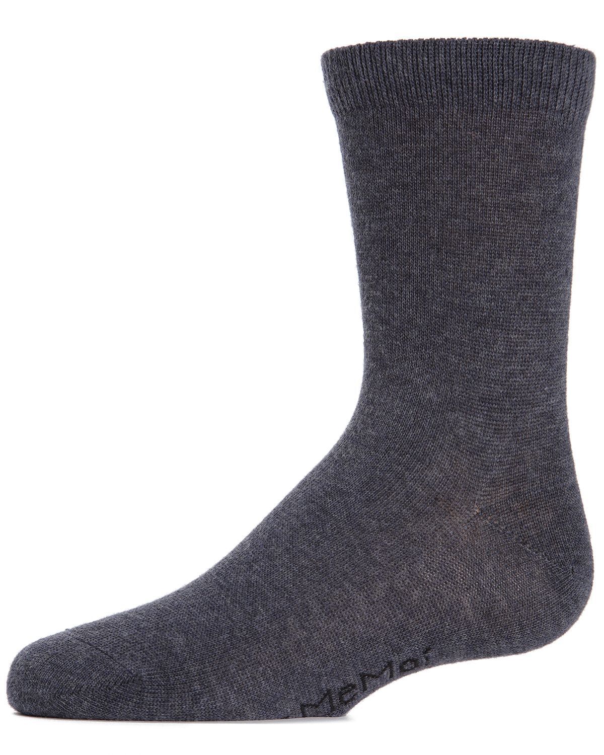 Memoi Kids Basic Cotton Blend Crew Socks - Mk-5104