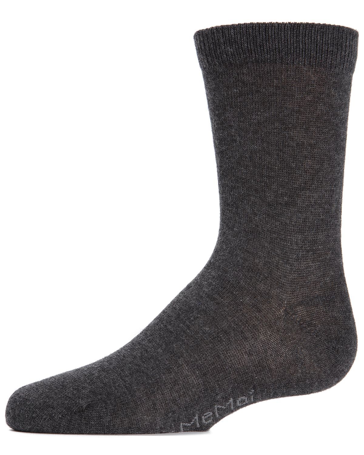 Memoi Kids Basic Cotton Blend Crew Socks - Mk-5104