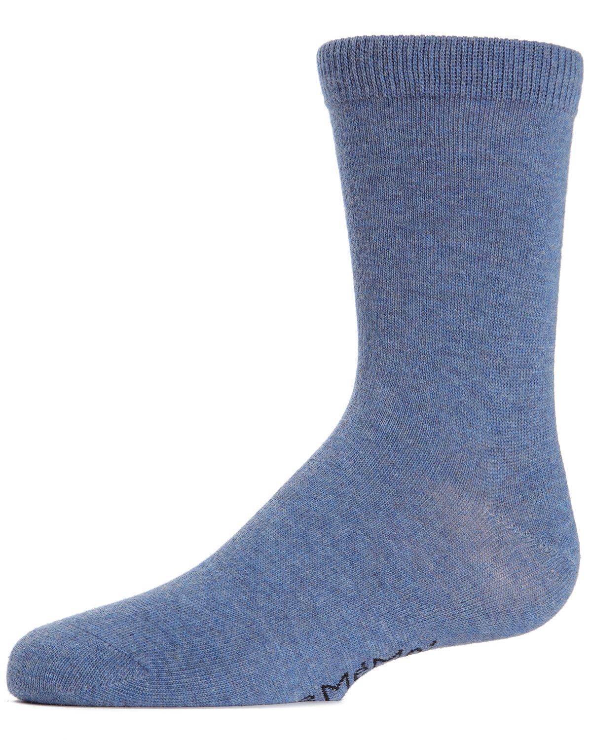 Memoi Kids Basic Cotton Blend Crew Socks - Mk-5104