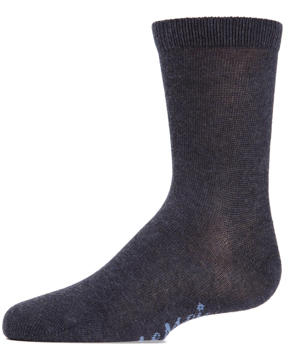 Memoi Kids Basic Cotton Blend Crew Socks - Mk-5104