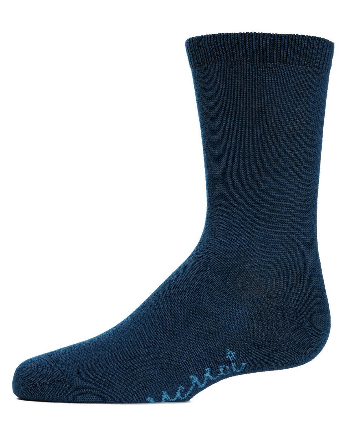 Memoi Kids Basic Cotton Blend Crew Socks - Mk-5104