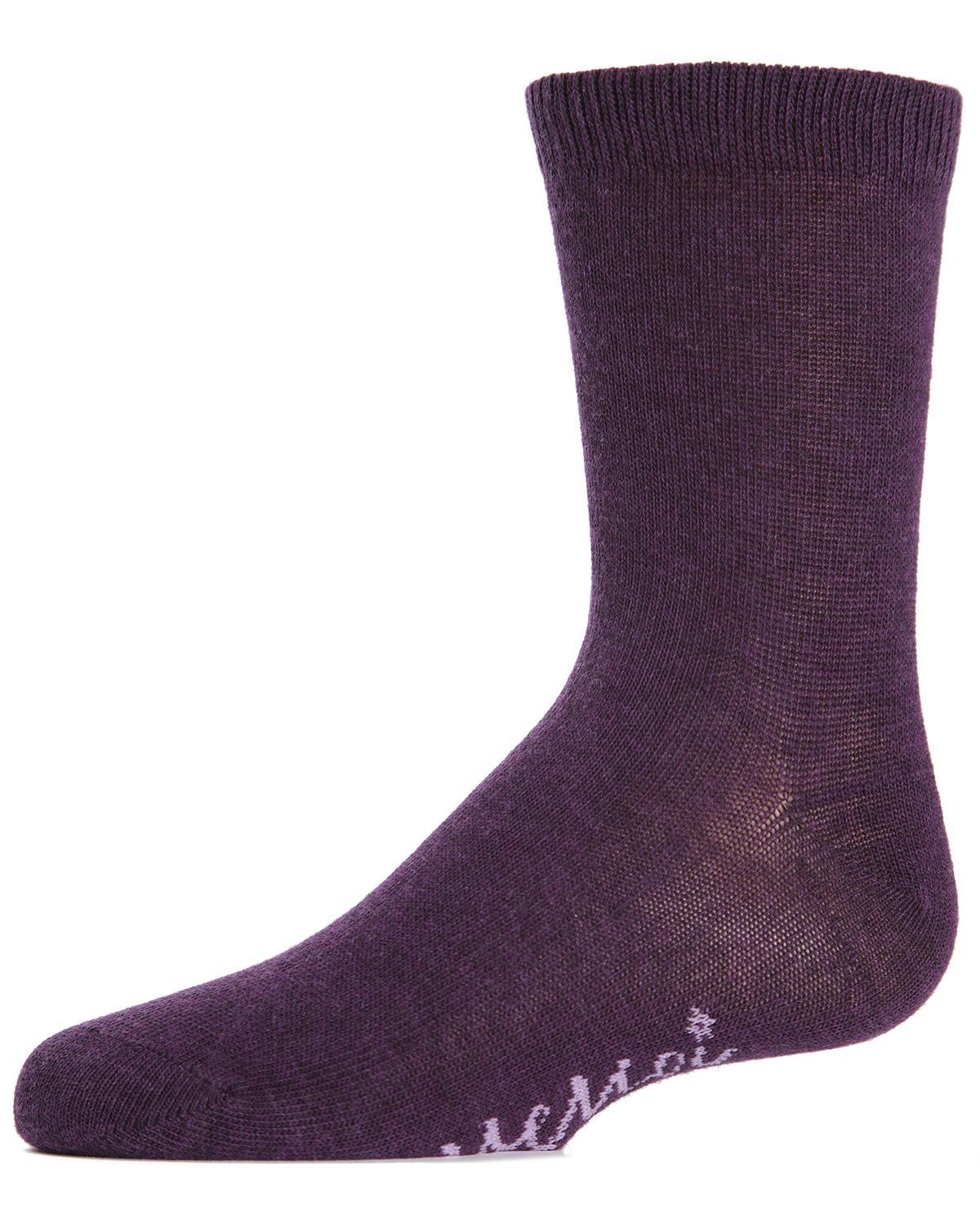 Memoi Kids Basic Cotton Blend Crew Socks - Mk-5104