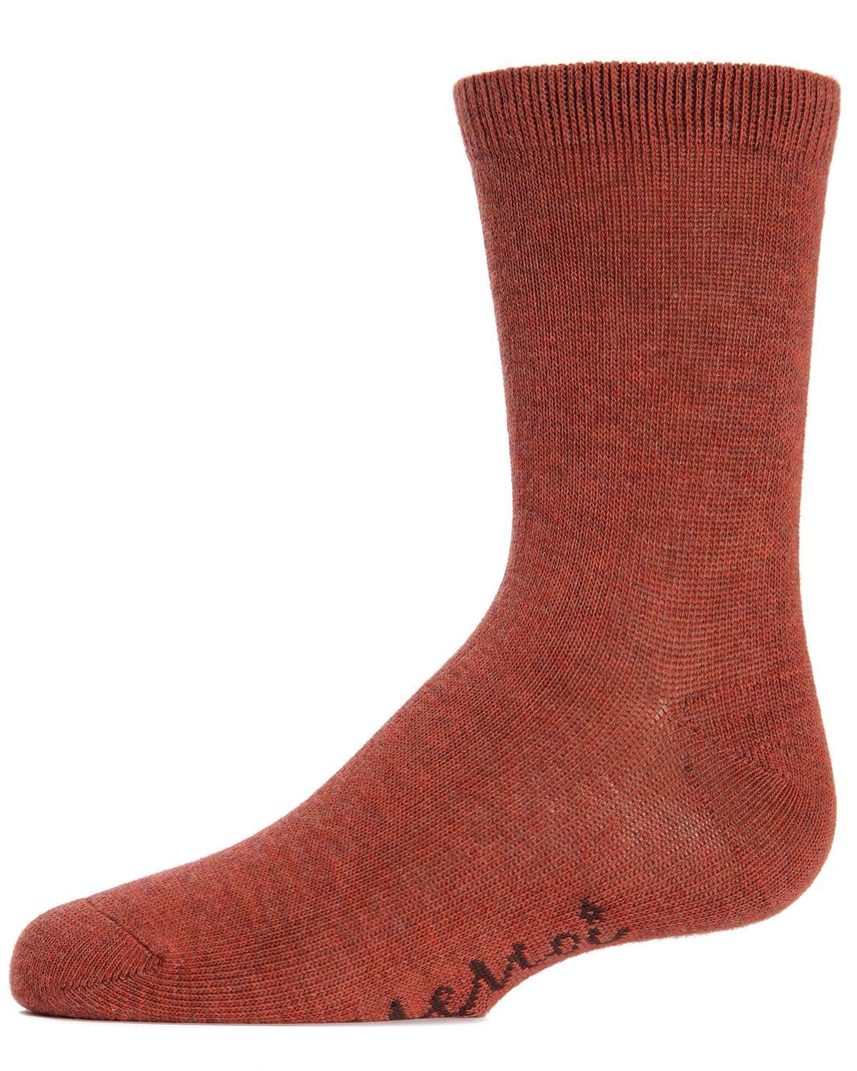 Memoi Kids Basic Cotton Blend Crew Socks - Mk-5104