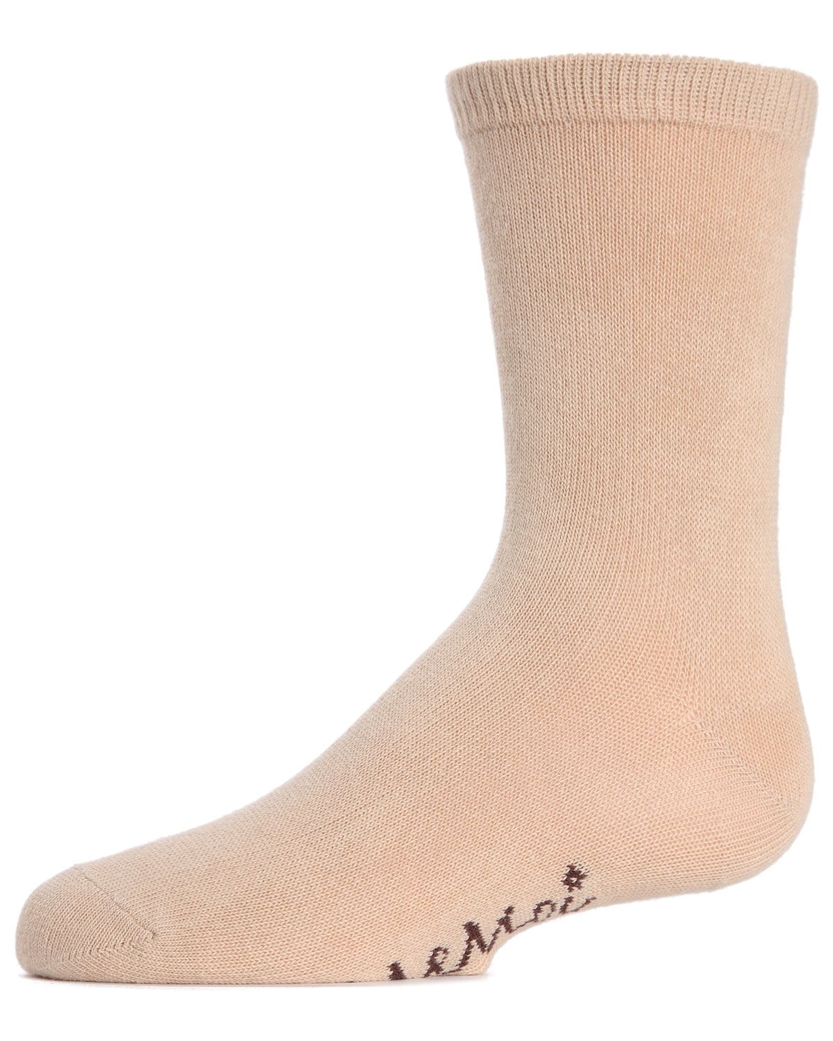Memoi Kids Basic Cotton Blend Crew Socks - Mk-5104
