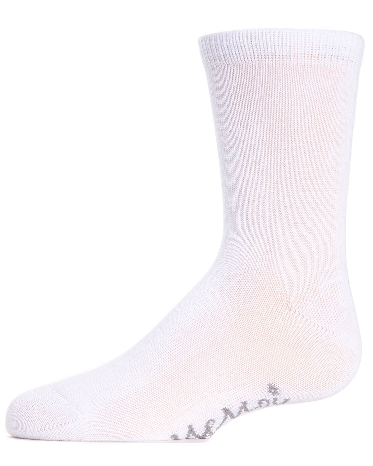 Memoi Kids Basic Cotton Blend Crew Socks - Mk-5104