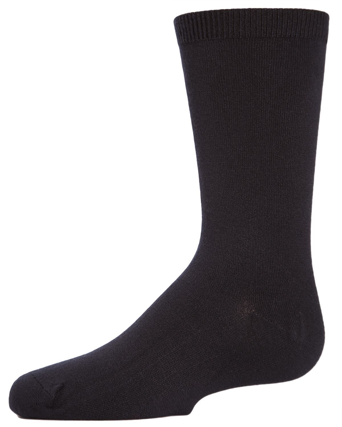 Memoi Unisex Kids Basic Modal Crew Socks - Mk-5105