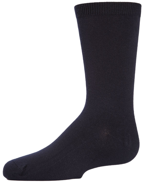 Memoi Unisex Kids Basic Modal Crew Socks - Mk-5105
