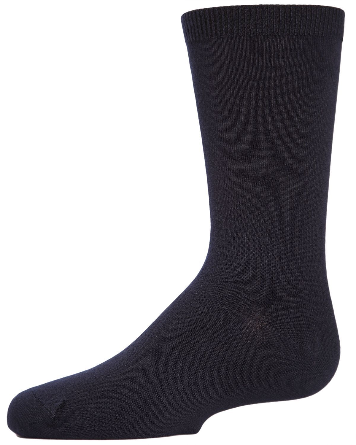 Memoi Unisex Kids Basic Modal Crew Socks - Mk-5105