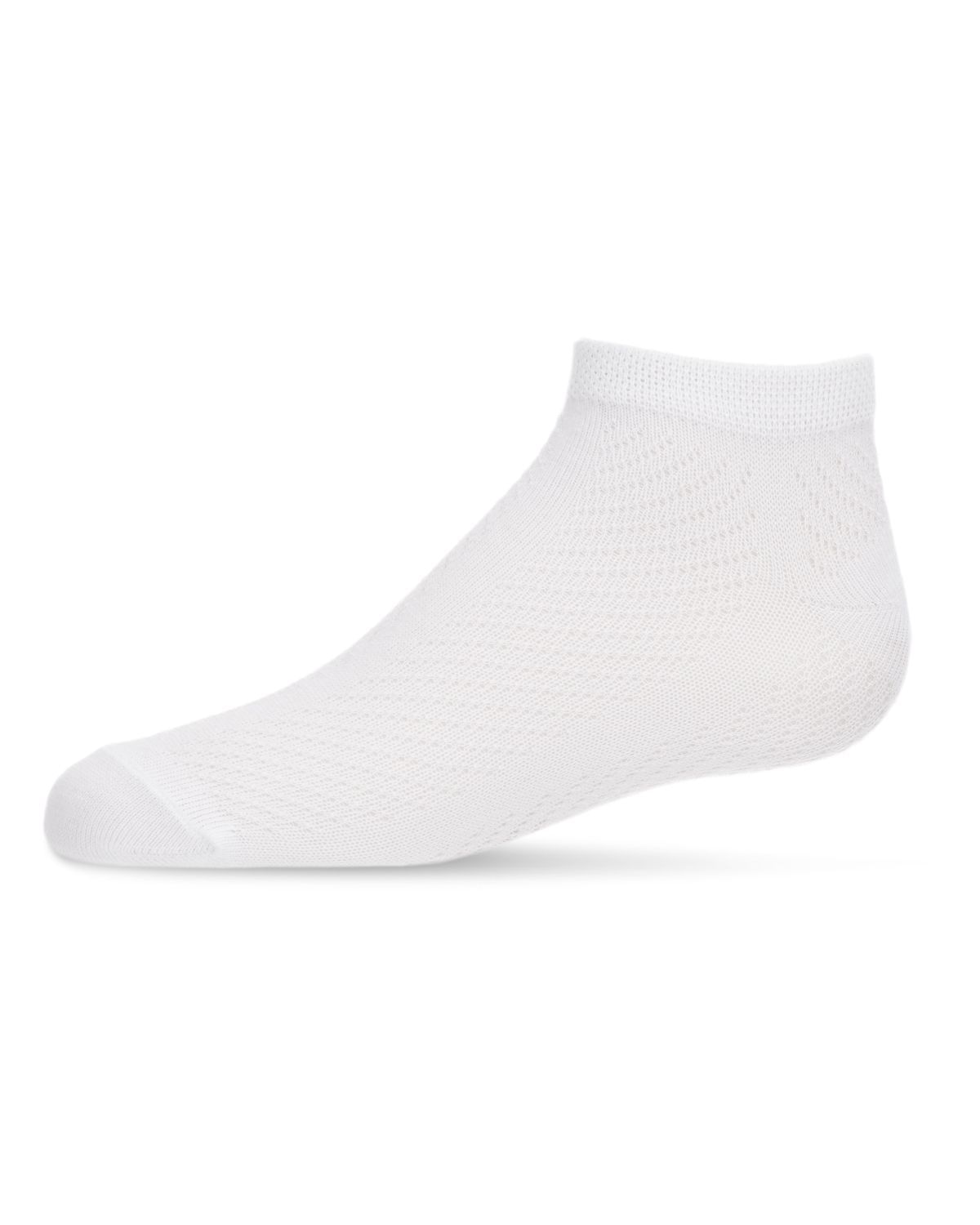 Memoi Pointelle Cotton Blend Super Soft Anklet Sock - Mk-5107