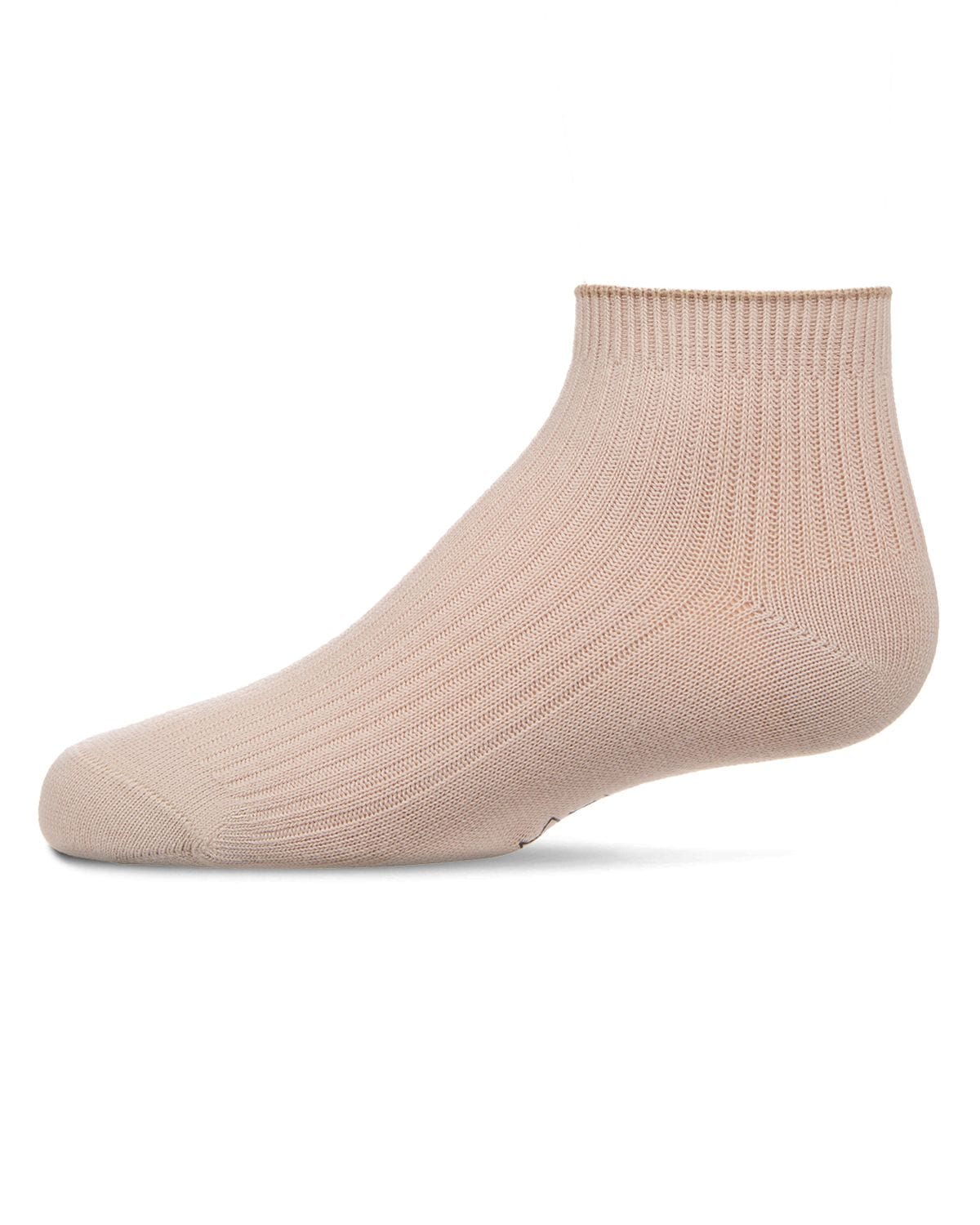 Memoi Thin Ribbed Cotton Kids Anklet Sock - Mk-5201