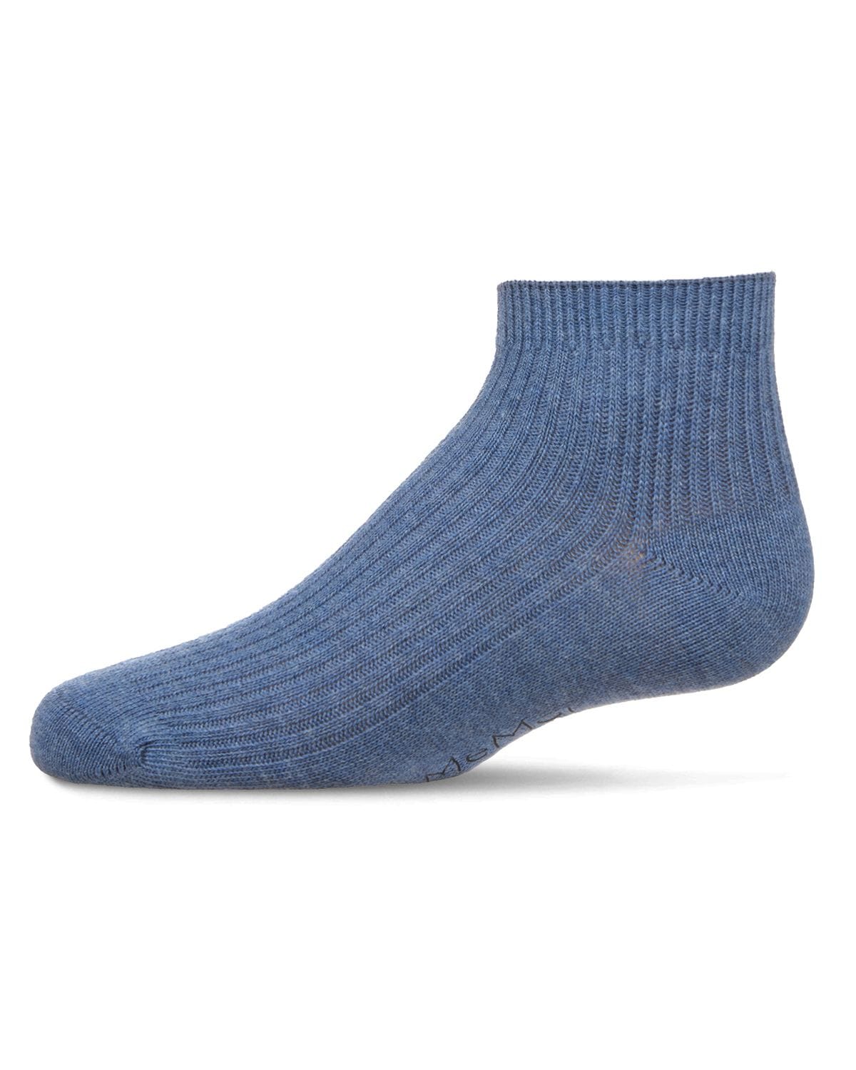 Memoi Thin Ribbed Cotton Kids Anklet Sock - Mk-5201
