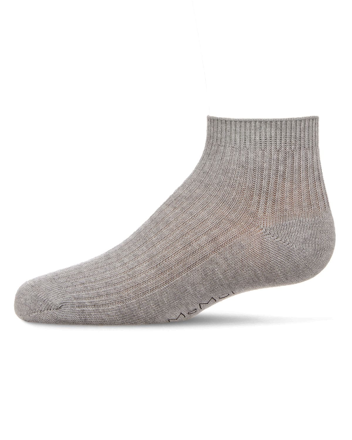 Memoi Thin Ribbed Cotton Kids Anklet Sock - Mk-5201