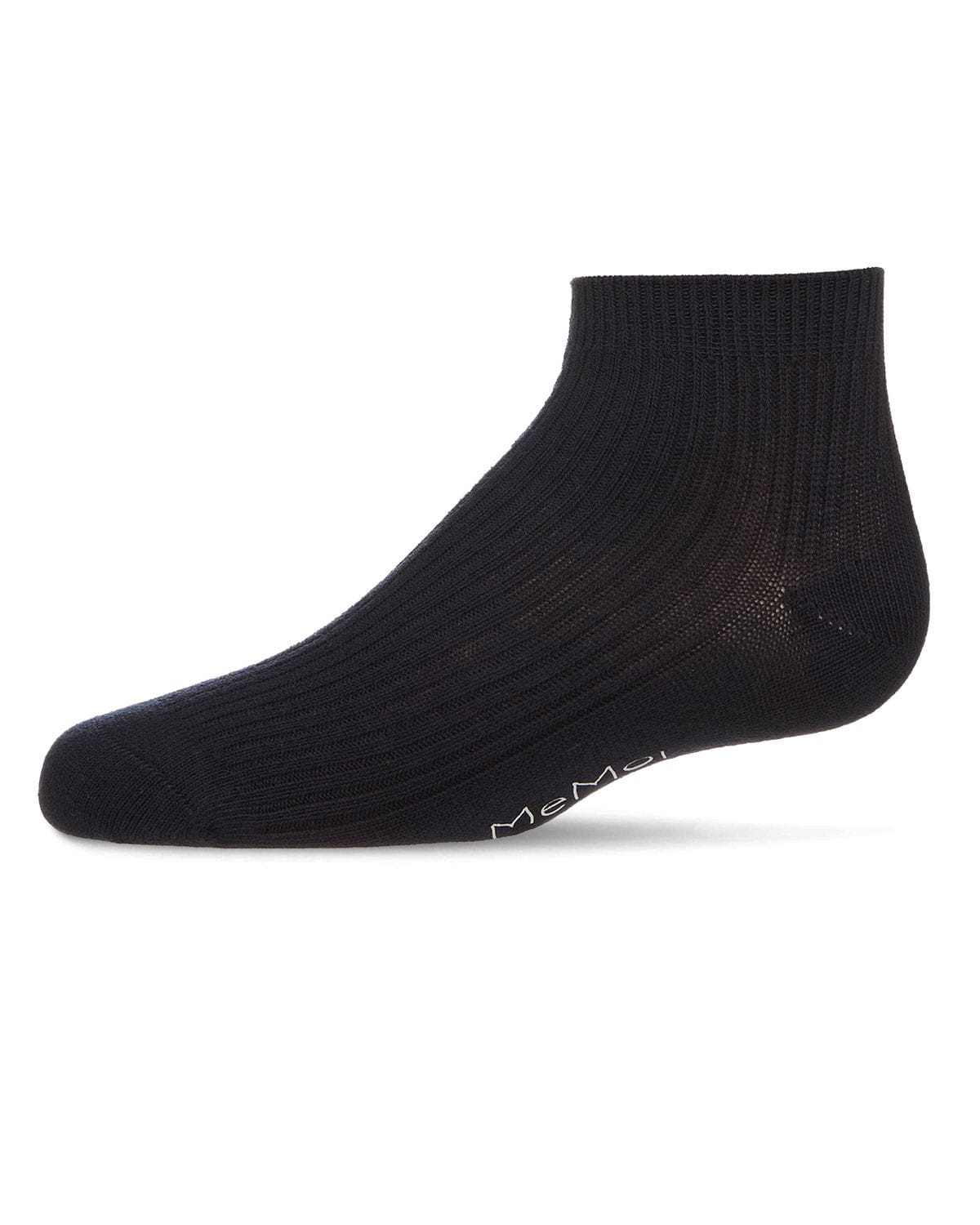 Memoi Thin Ribbed Cotton Kids Anklet Sock - Mk-5201