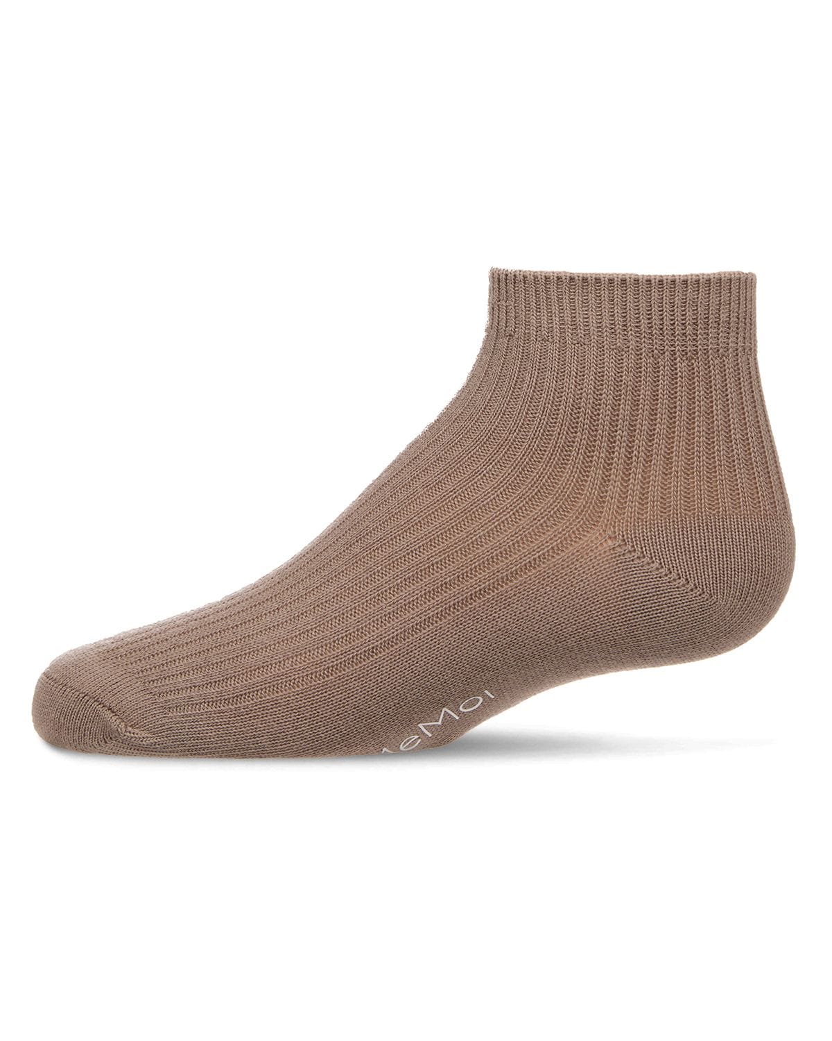 Memoi Thin Ribbed Cotton Kids Anklet Sock - Mk-5201