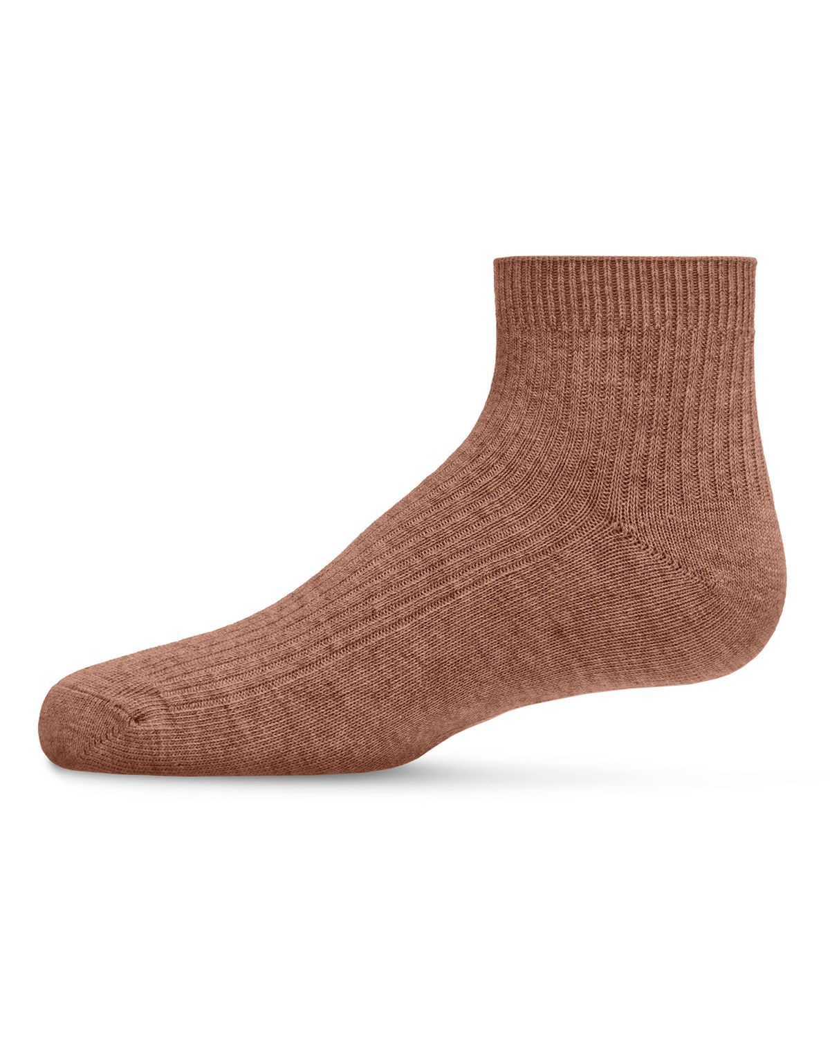 Memoi Thin Ribbed Cotton Kids Anklet Sock - Mk-5201