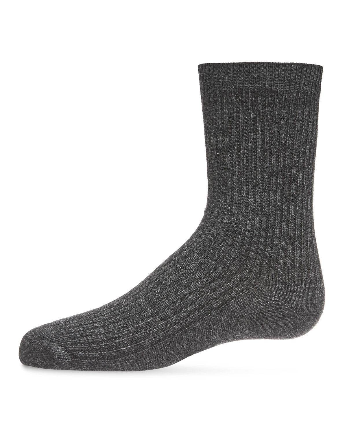 Memoi Kids Basic Cotton Blend Kids Crew Socks - Mk-5204