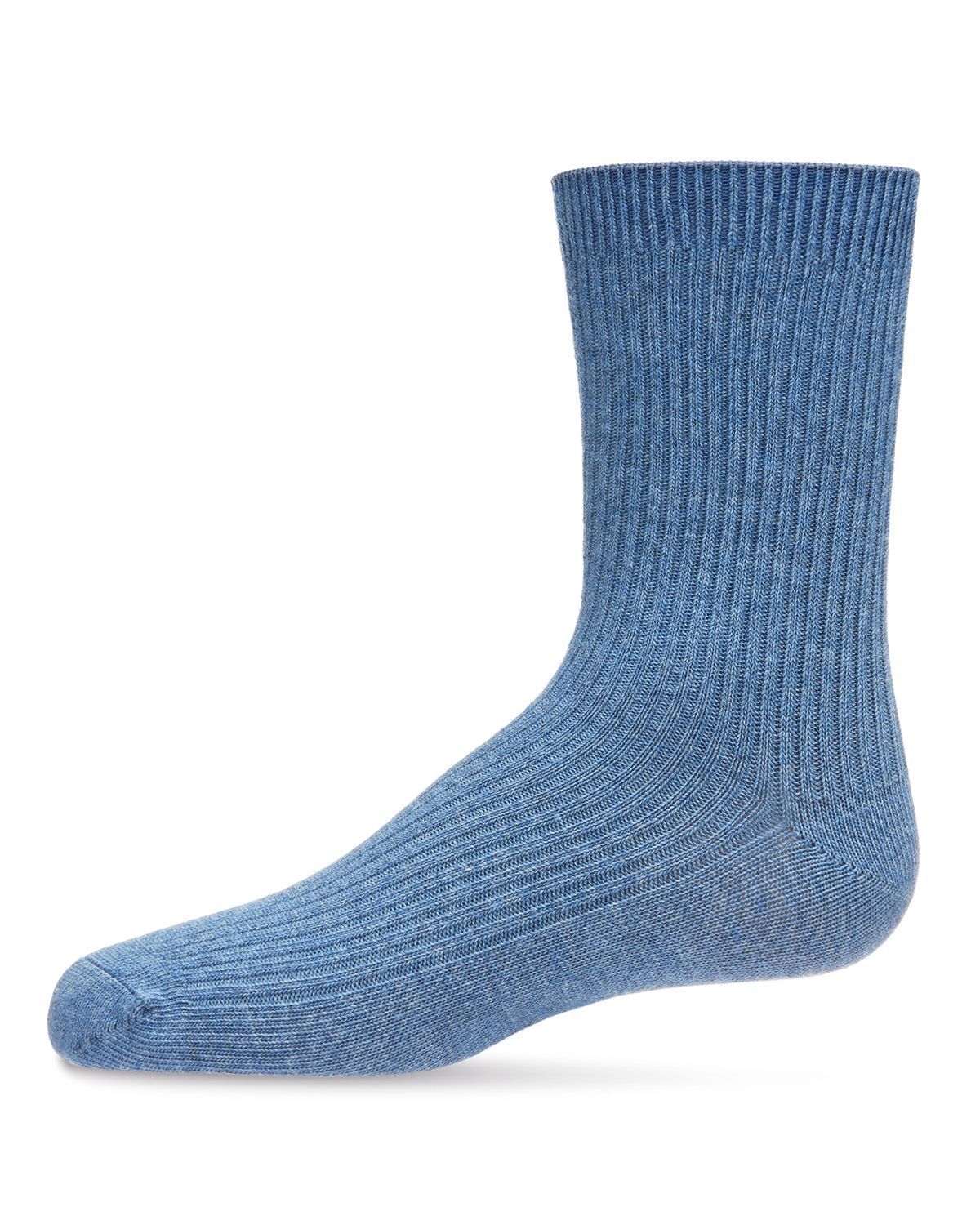 Memoi Kids Basic Cotton Blend Kids Crew Socks - Mk-5204