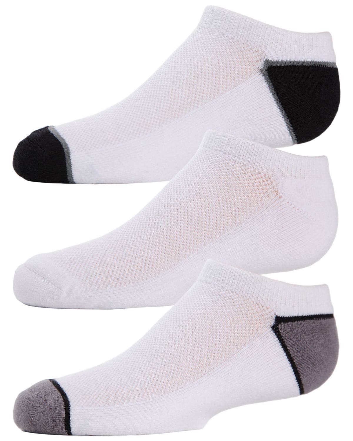 Memoi Unisex Kids No Show Sport Ankle Socks 3 Pack - Mk-550