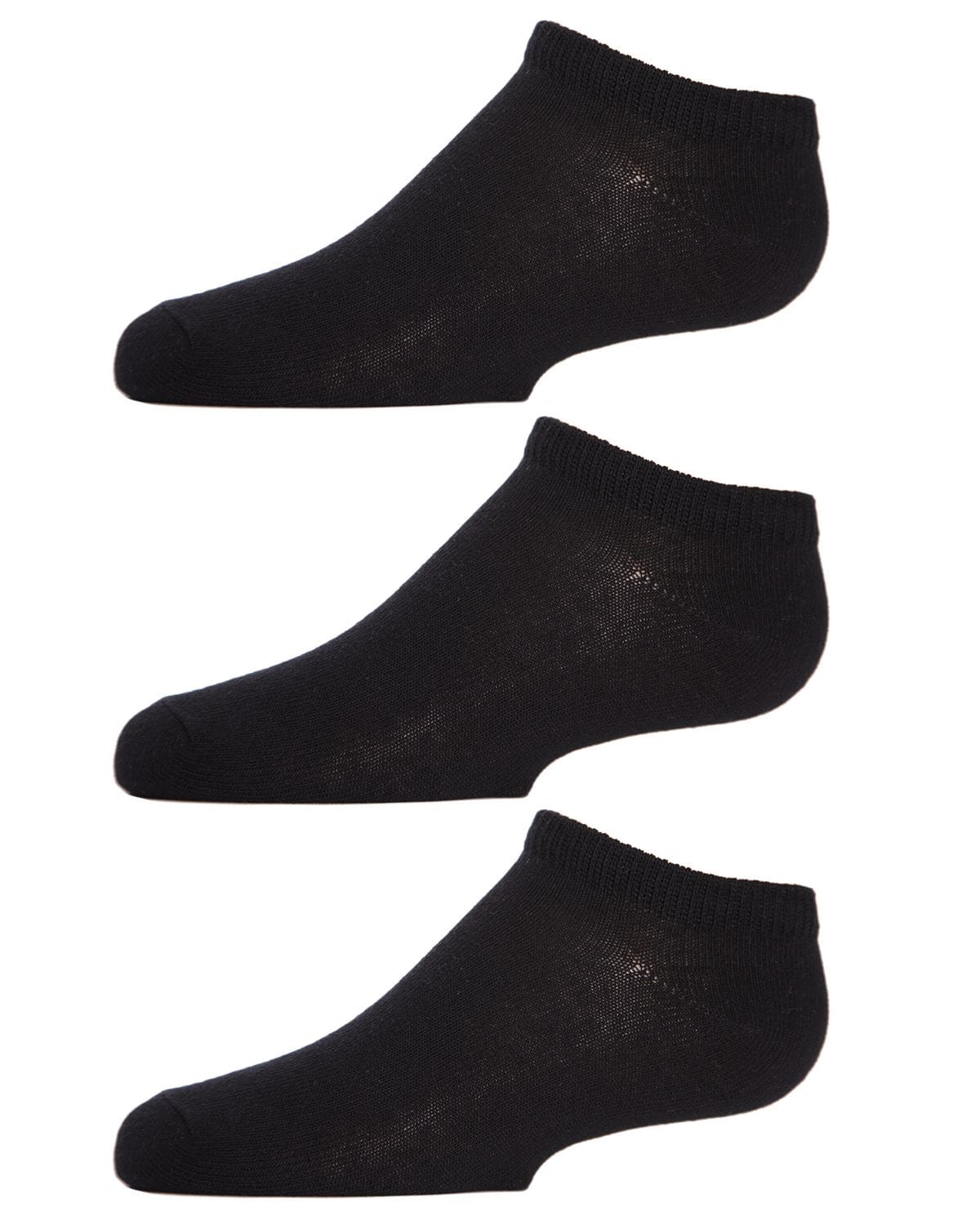 Memoi Kids Low Cut Cotton Blend Socks 3-Pack - Mk-555