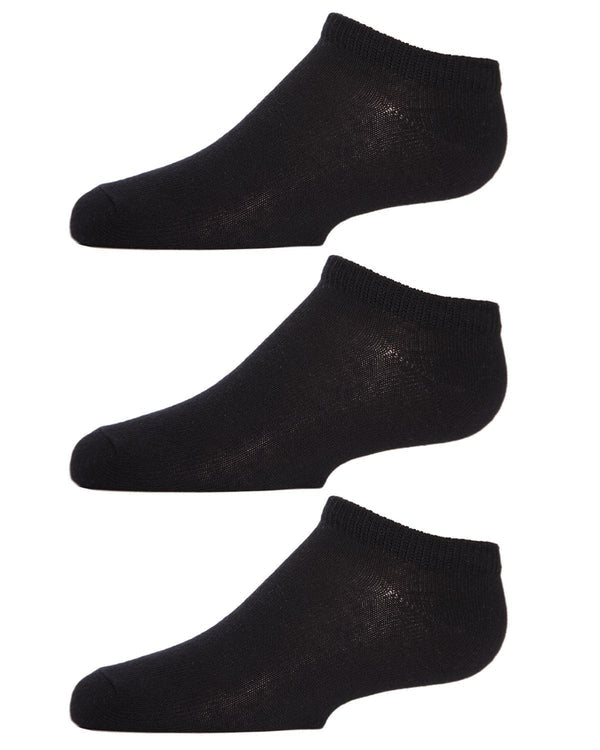 Memoi Kids Low Cut Cotton Blend Socks 3-Pack - Mk-555