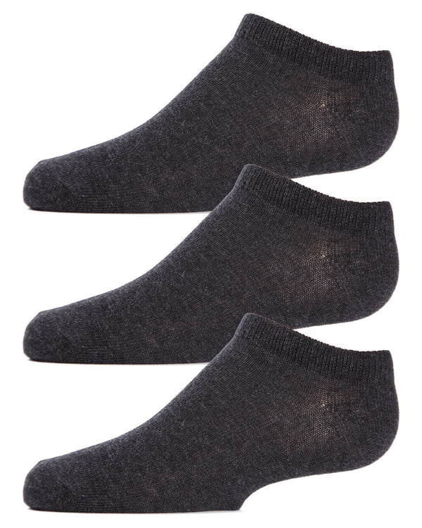 Memoi Kids Low Cut Cotton Blend Socks 3-Pack - Mk-555