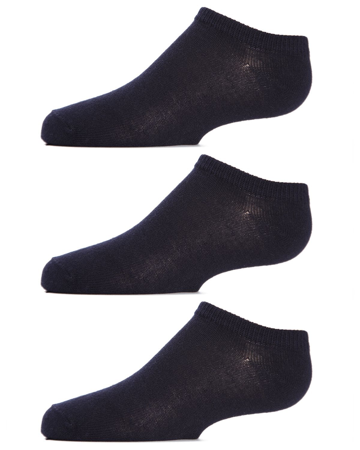 Memoi Kids Low Cut Cotton Blend Socks 3-Pack - Mk-555