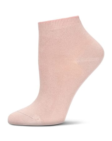 Memoi Kids Basic Soft Rayon from Bamboo Anklet Socks Blush - Mk-6066