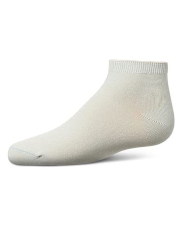 Memoi Kids Basic Soft Rayon from Bamboo Anklet Socks Winter White - Mk-6066