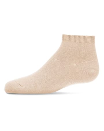 Memoi Kids Basic Soft Rayon from Bamboo Anklet Socks White - Mk-6066
