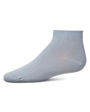 Memoi Kids Basic Soft Rayon from Bamboo Anklet Socks Pale Gray - Mk-6066