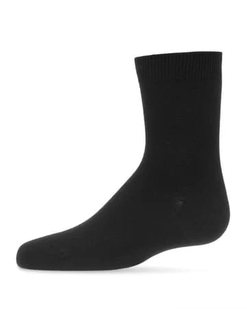 Memoi Toddlers and Kids Basic Soft Rayon from Bamboo Crew Socks Champagne Lurex - Mk-6166