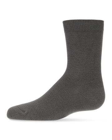 Memoi Toddlers and Kids Basic Soft Rayon from Bamboo Crew Socks Champagne Lurex - Mk-6166