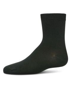 Memoi Toddlers and Kids Basic Soft Rayon from Bamboo Crew Socks Champagne Lurex - Mk-6166