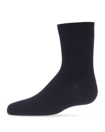 Memoi Toddlers and Kids Basic Soft Rayon from Bamboo Crew Socks Smoky Blue - Mk-6166