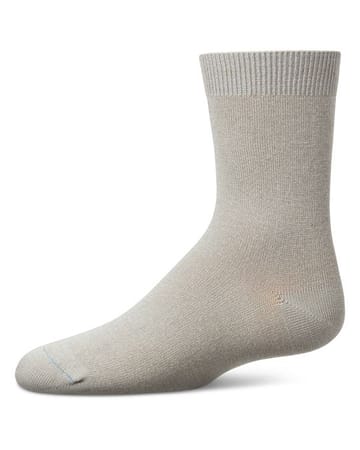 Memoi Toddlers and Kids Basic Soft Rayon from Bamboo Crew Socks Camel - Mk-6166