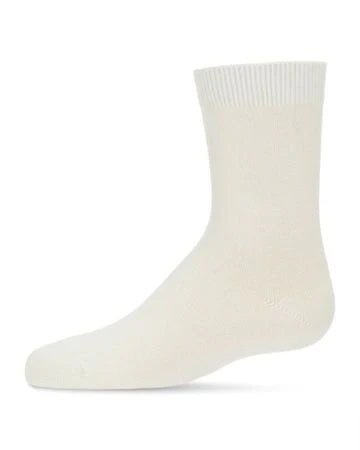 Memoi Toddlers and Kids Basic Soft Rayon from Bamboo Crew Socks Camel - Mk-6166