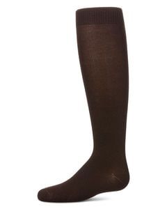Memoi Kids Basic Soft Rayon from Bamboo Knee High Socks Dark Spruce - Mk-6266