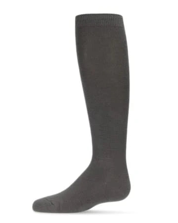 Memoi Kids Basic Soft Rayon from Bamboo Knee High Socks Winter White - Mk-6266