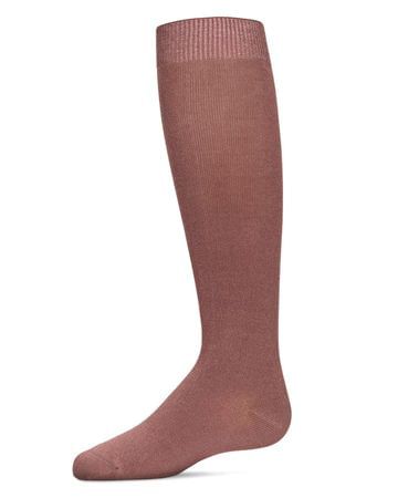 Memoi Kids Basic Soft Rayon from Bamboo Knee High Socks Dark Gray - Mk-6266