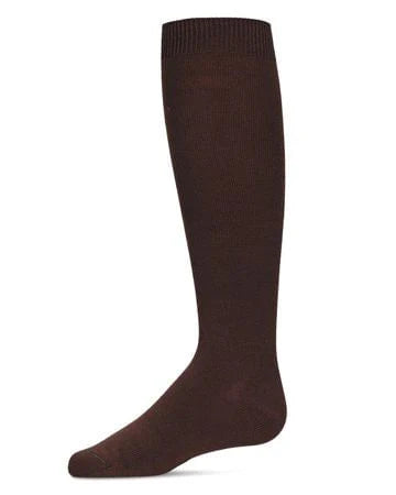 Memoi Kids Basic Soft Rayon from Bamboo Knee High Socks Fudge - Mk-6266