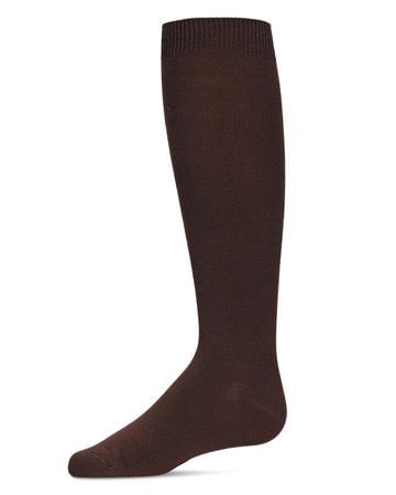 Memoi Kids Basic Soft Rayon from Bamboo Knee High Socks Fudge - Mk-6266