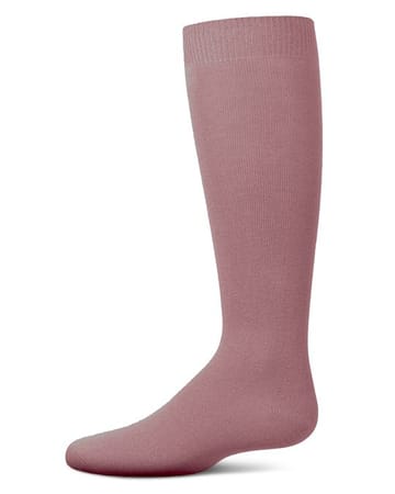 Memoi Kids Basic Soft Rayon from Bamboo Knee High Socks Dark Gray - Mk-6266